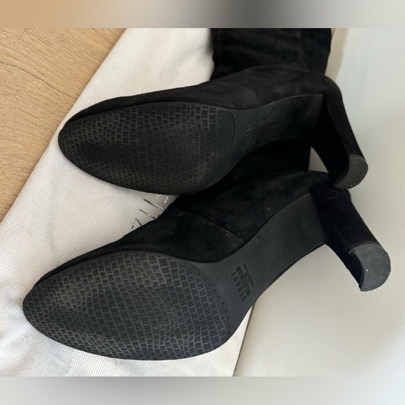 Stuart Weitzman Black Suede Highland Boots - Picture 6 of 6